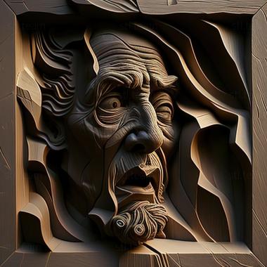 3D model Thomas Buford Meteyard American artist (STL)